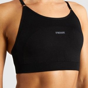 🦈 Gymshark 🦈 Black Flex Strappy Sports Bra